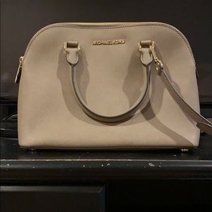 Michael Kors Beige Leather Handbag